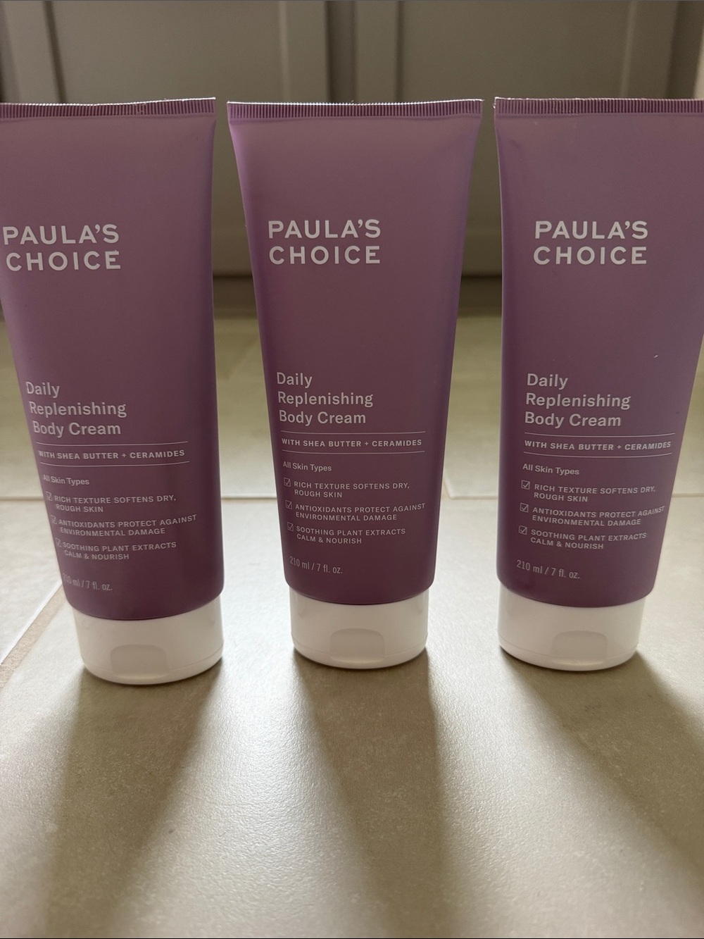 BNWT! Paula's Choice Daily Replenishing Body Cream - set of 3
